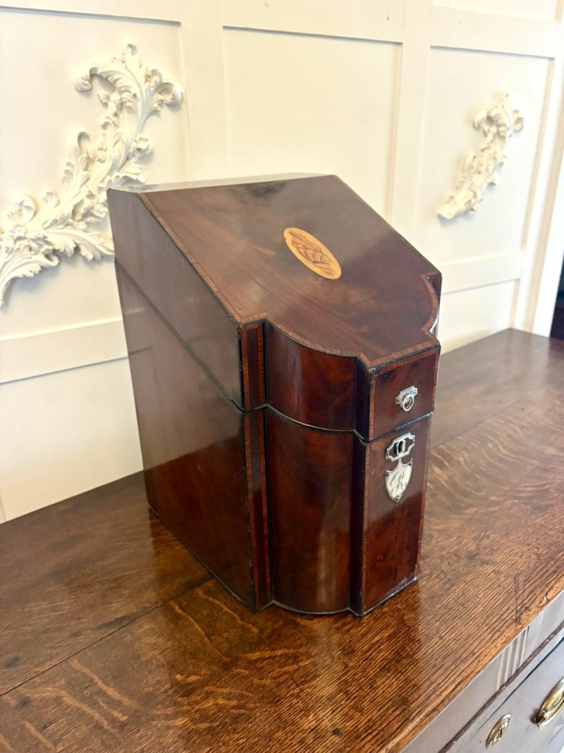 Antique Quality 18th Century Georgian Mahogany Letter Holder